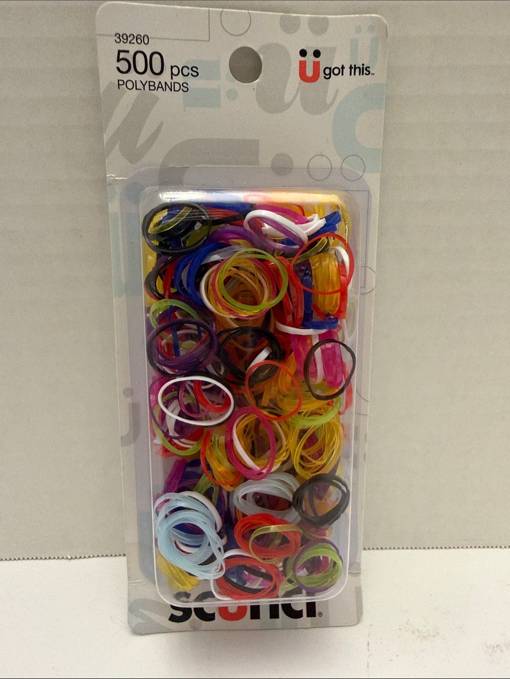 💕5/25💕scunci Kids Assorted Rainbow Polybands - Multicolor Pack